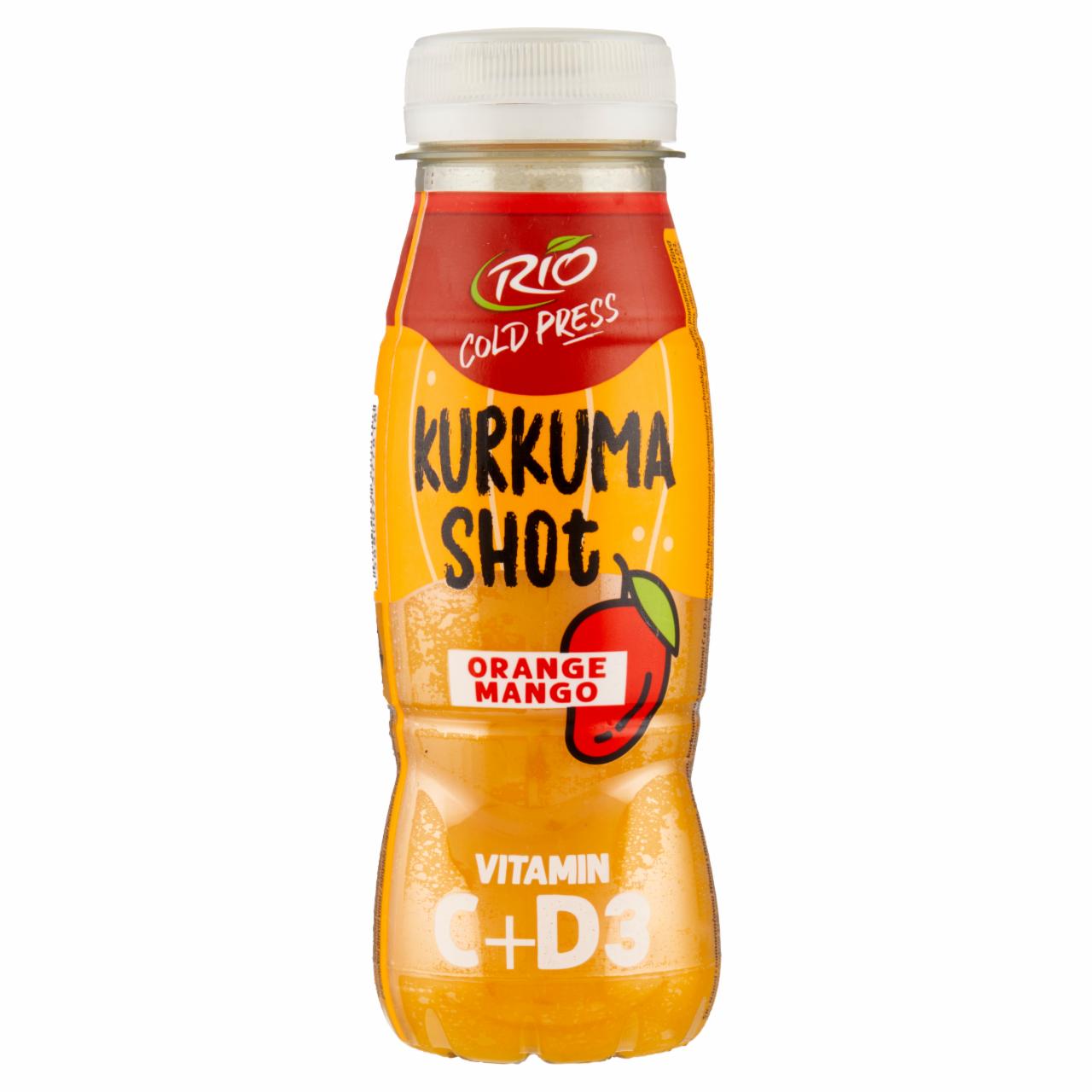 Képek - RIO ital narancslével, mangóval, gyömbérrel, kurkumával, hozzáadott C-és D3-vitaminnal 180 ml