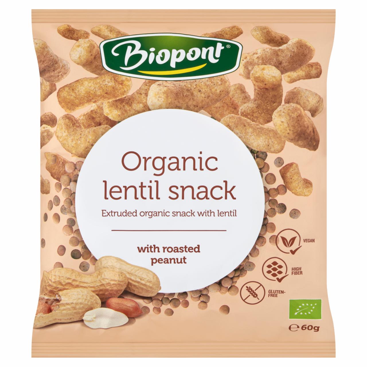 Képek - Biopont bio gluténmentes extrudált lencse földimogyoróval 60 g