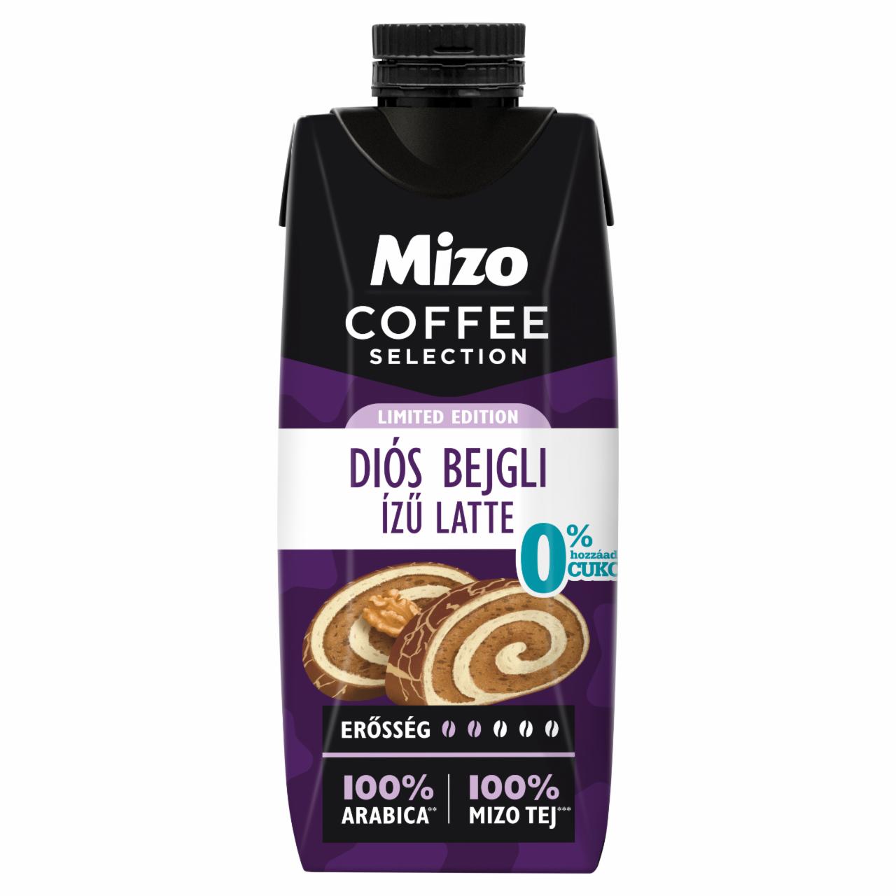 Képek - Mizo Coffee Selection Diós bejgli ízű Latte UHT zsírszegény kávés tej édesítőszerekkel 250 ml