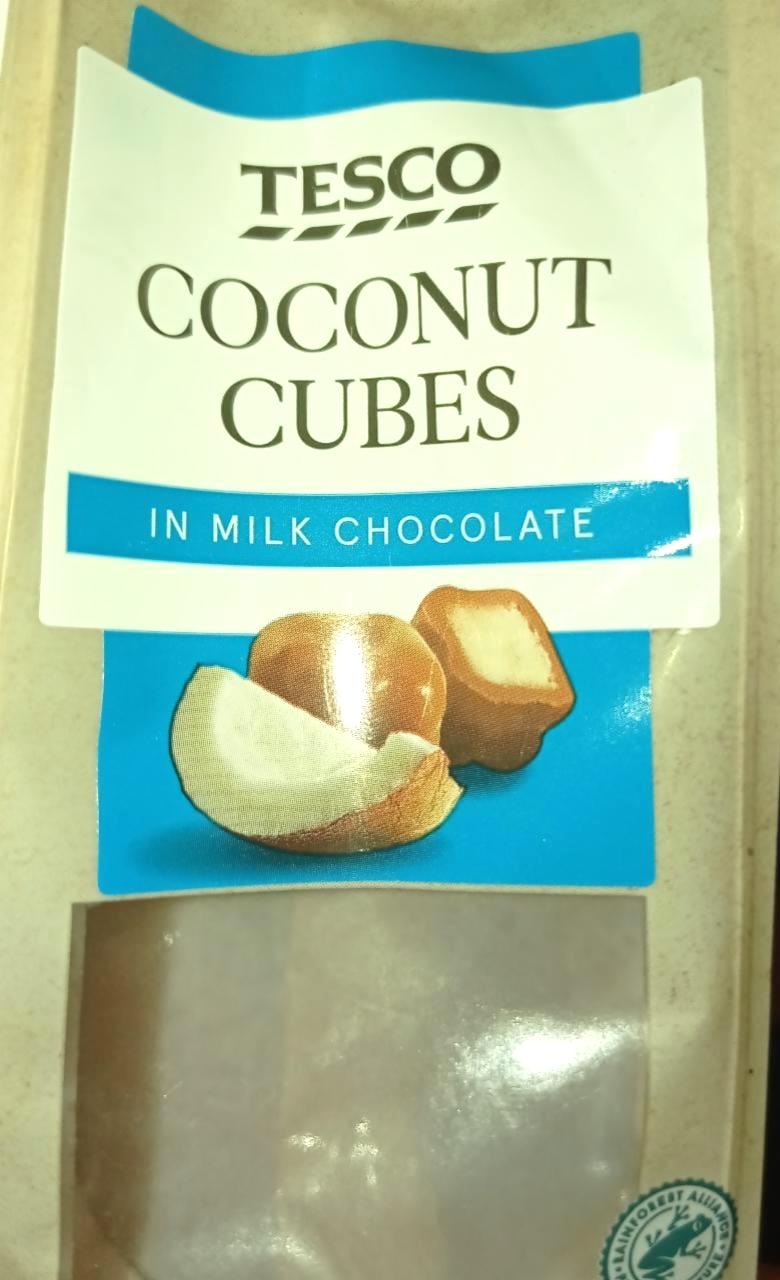 Képek - Coconut cubes in milk chocolate Tesco