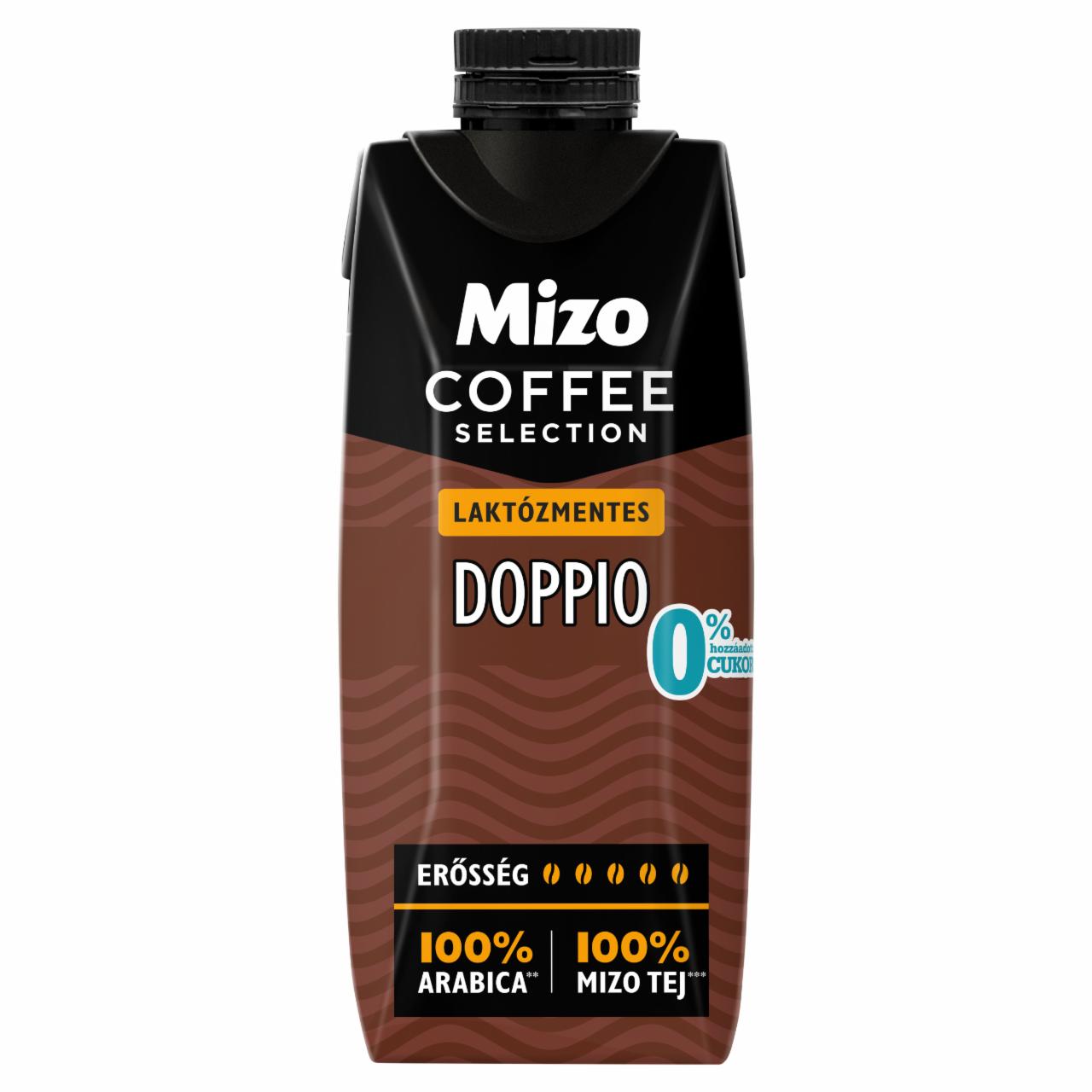 Képek - Mizo Coffee Selection Doppio UHT laktózmentes, zsírszegény kávés tej édesítőszerekkel 250 ml