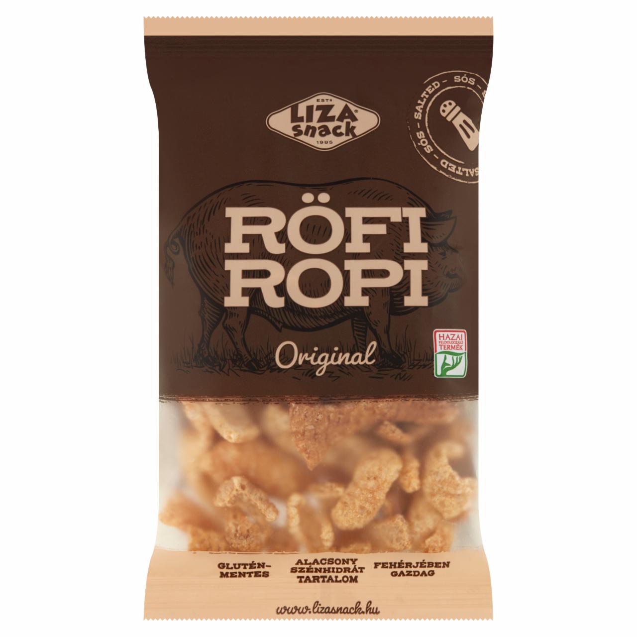 Képek - Liza Snack Original Röfi Ropi sertésbőrből készült ropogós snack 40 g