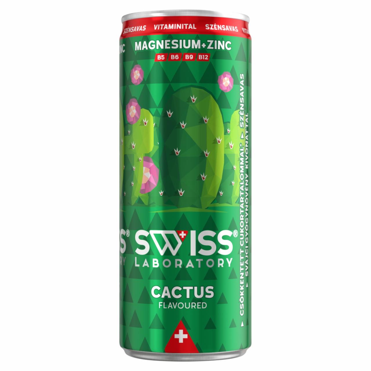 Képek - Swiss Laboratory kaktuszfügeízű szénsavas vitaminital svájci gyógynövény kivonattal 250 ml