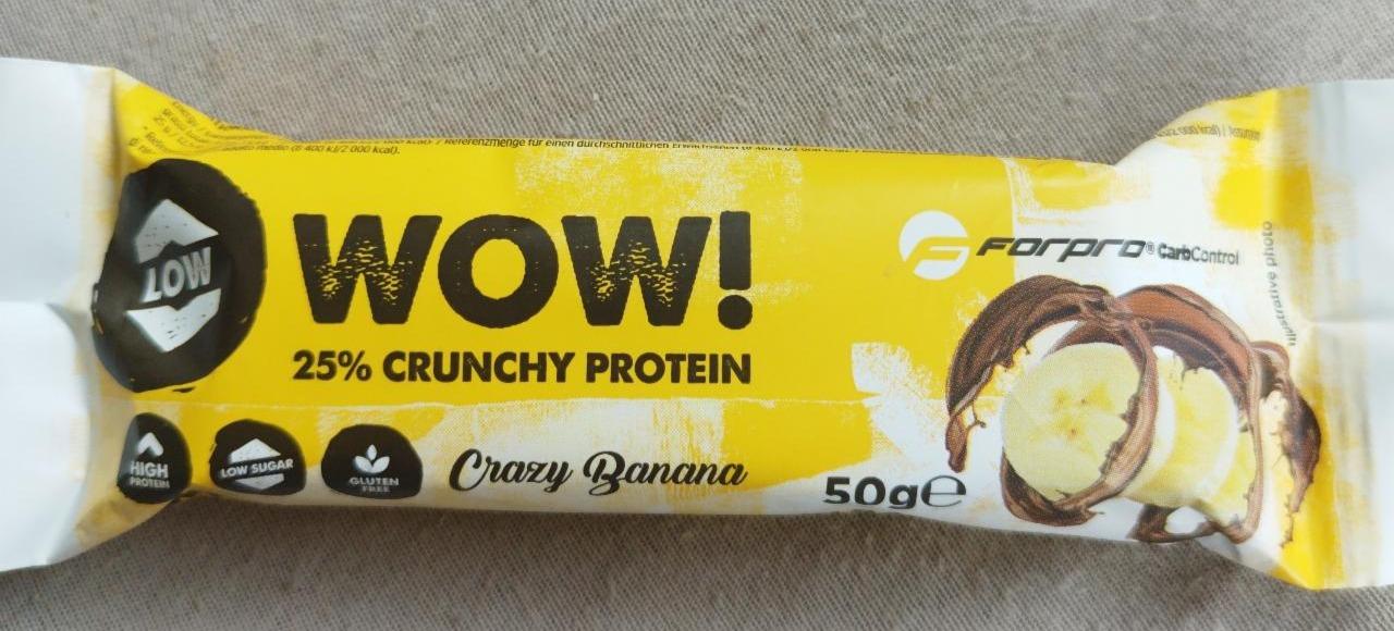 Képek - WOW! 25% crunchy protein crazy banana Forpro