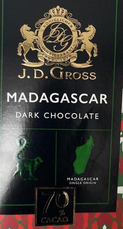 Képek - Madagascar dark chocolate 70% cacao J. D. Gross