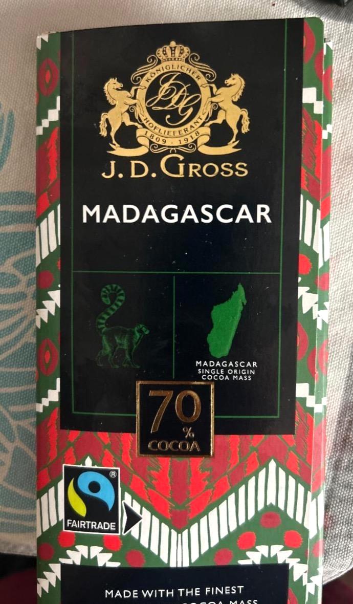 Képek - Madagascar dark chocolate 70% cacao J. D. Gross