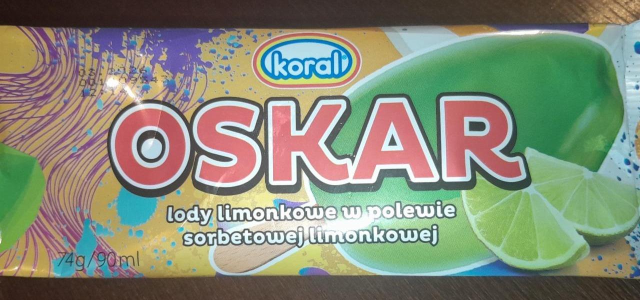 Képek - OSKAR lody limonkowe w polewie sorbetowej limonkowej Koral