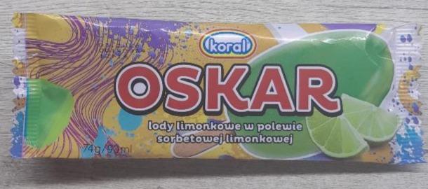 Képek - OSKAR lody limonkowe w polewie sorbetowej limonkowej Koral