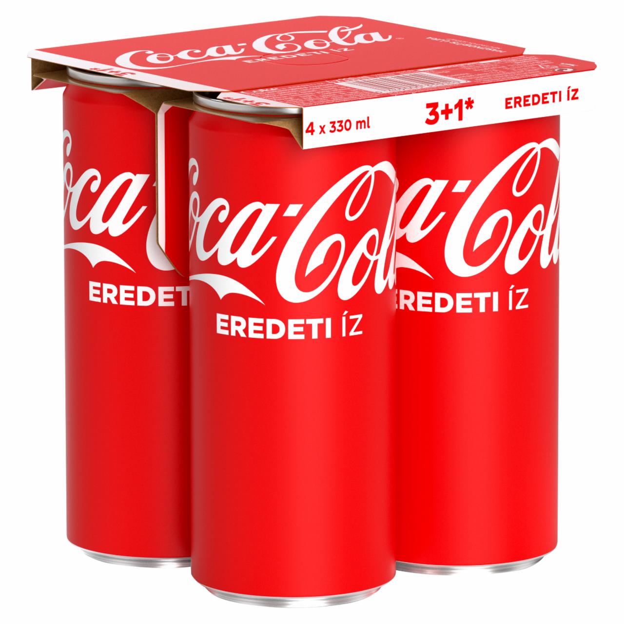 Képek - Coca-Cola colaízű szénsavas üdítőital 4 x 330 ml