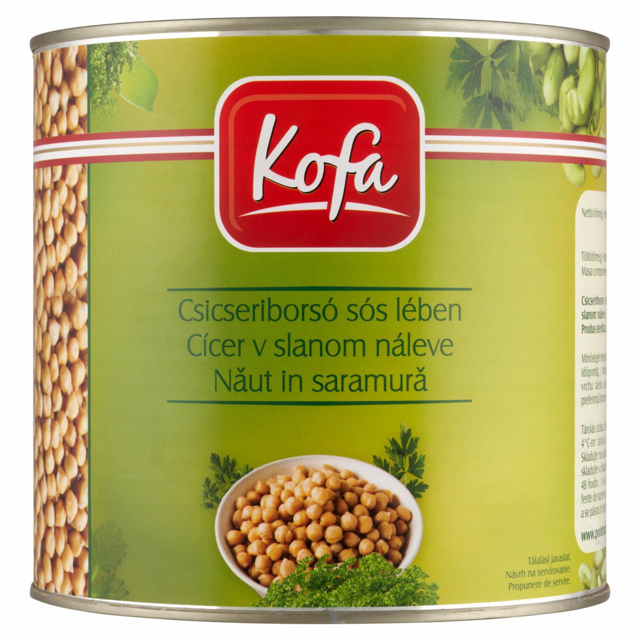 Képek - Kofa csicseriborsó sós lében 2500 g