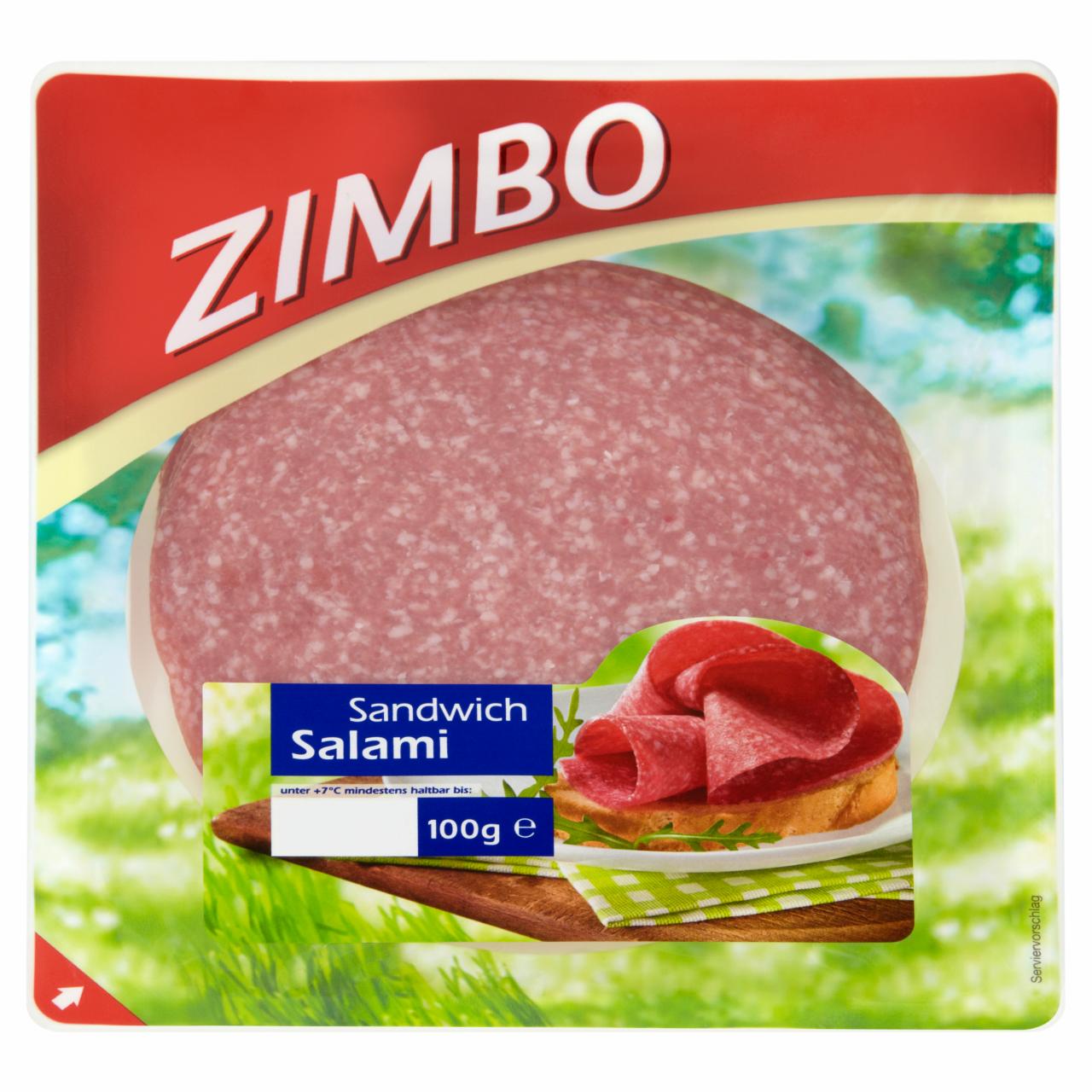 Képek - Zimbo szeletelt szendvics szalámi 100 g