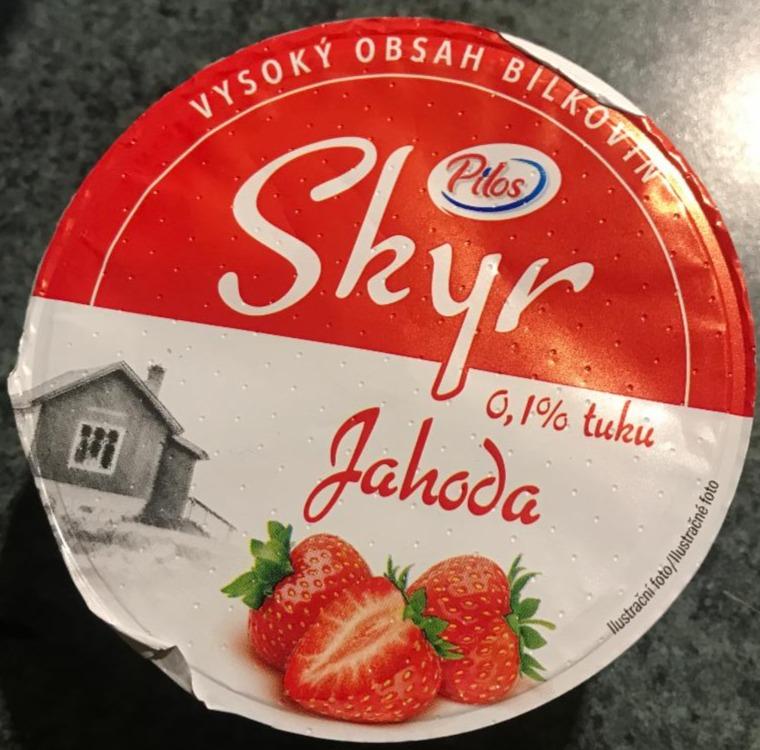 Képek - Skyr jahoda 0,1% tuku Pilos