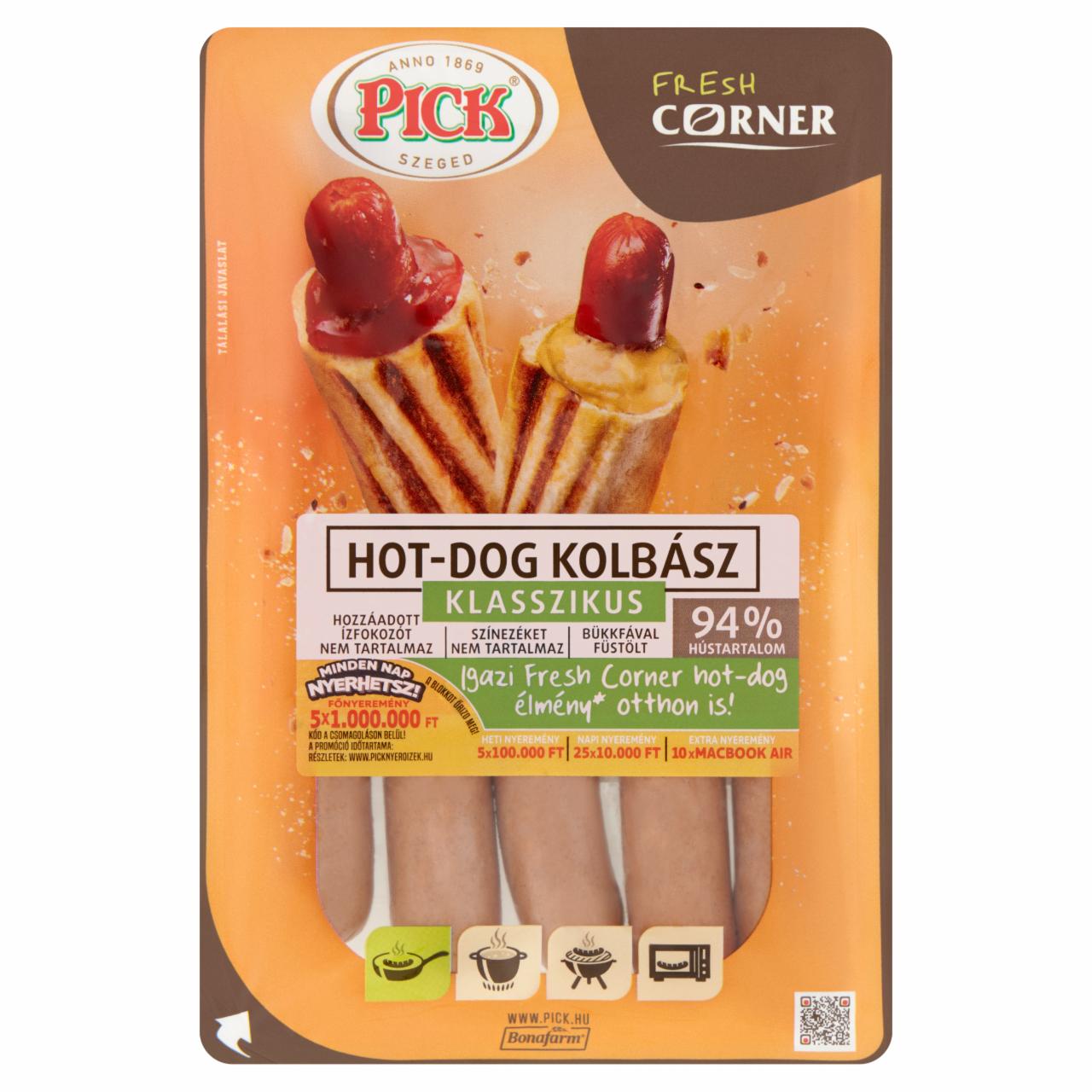 Képek - PICK Fresh Corner klasszikus hot-dog kolbász 300 g