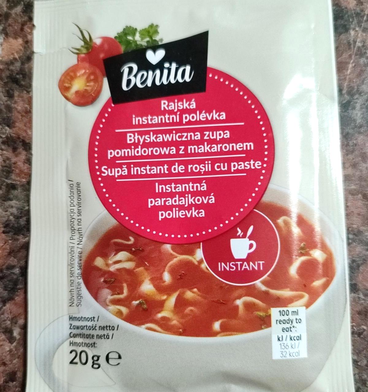 Képek - Rajská instantní polévka Benita