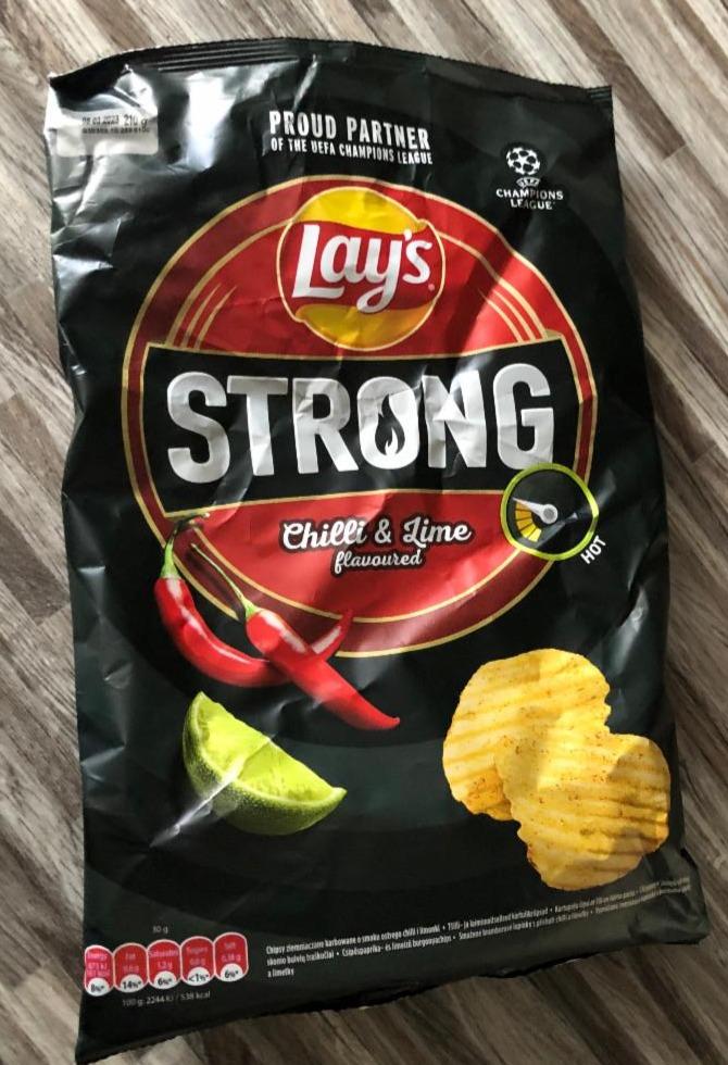 Képek - Lay's Strong csípőspaprika-és lime ízű burgonyachips 130 g