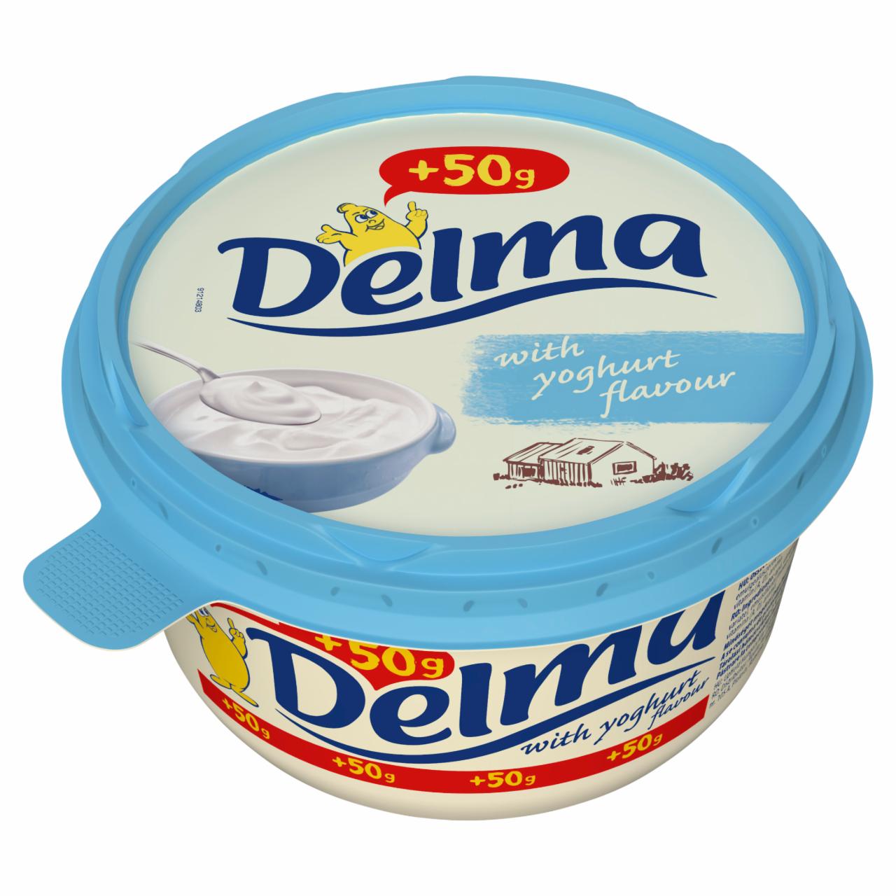 Képek - Delma félzsíros margarin joghurt aroma összetevővel 450 g + 50 g