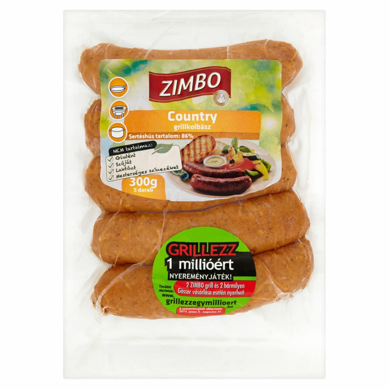 Képek - Zimbo Country grillkolbász 5 db 300 g