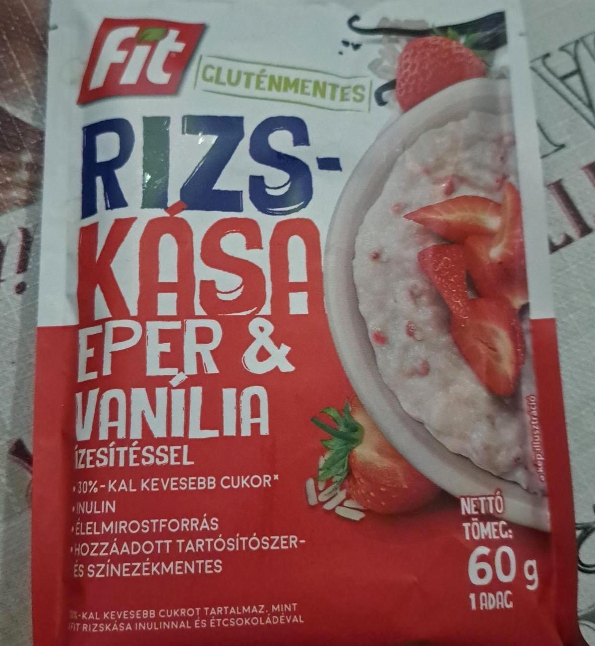 Képek - Rizs-kása eper & vanília Fit