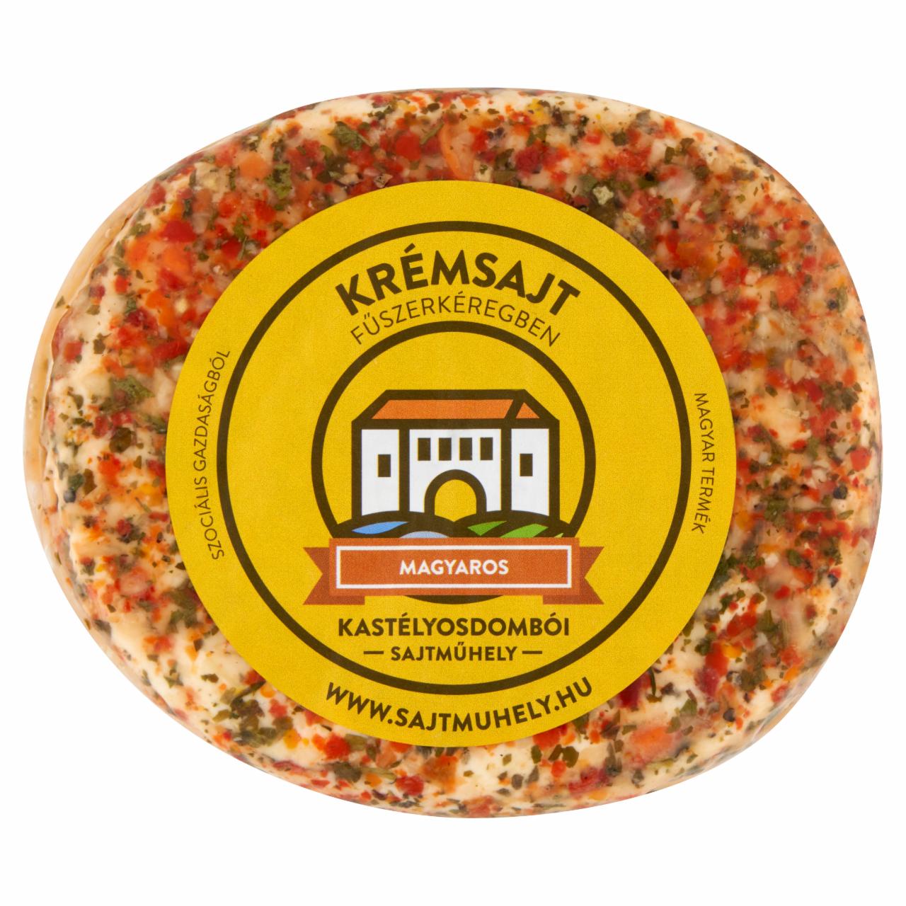 Képek - Kastélyosdombói Sajtműhely magyaros krémsajt fűszerkéregben 125 g