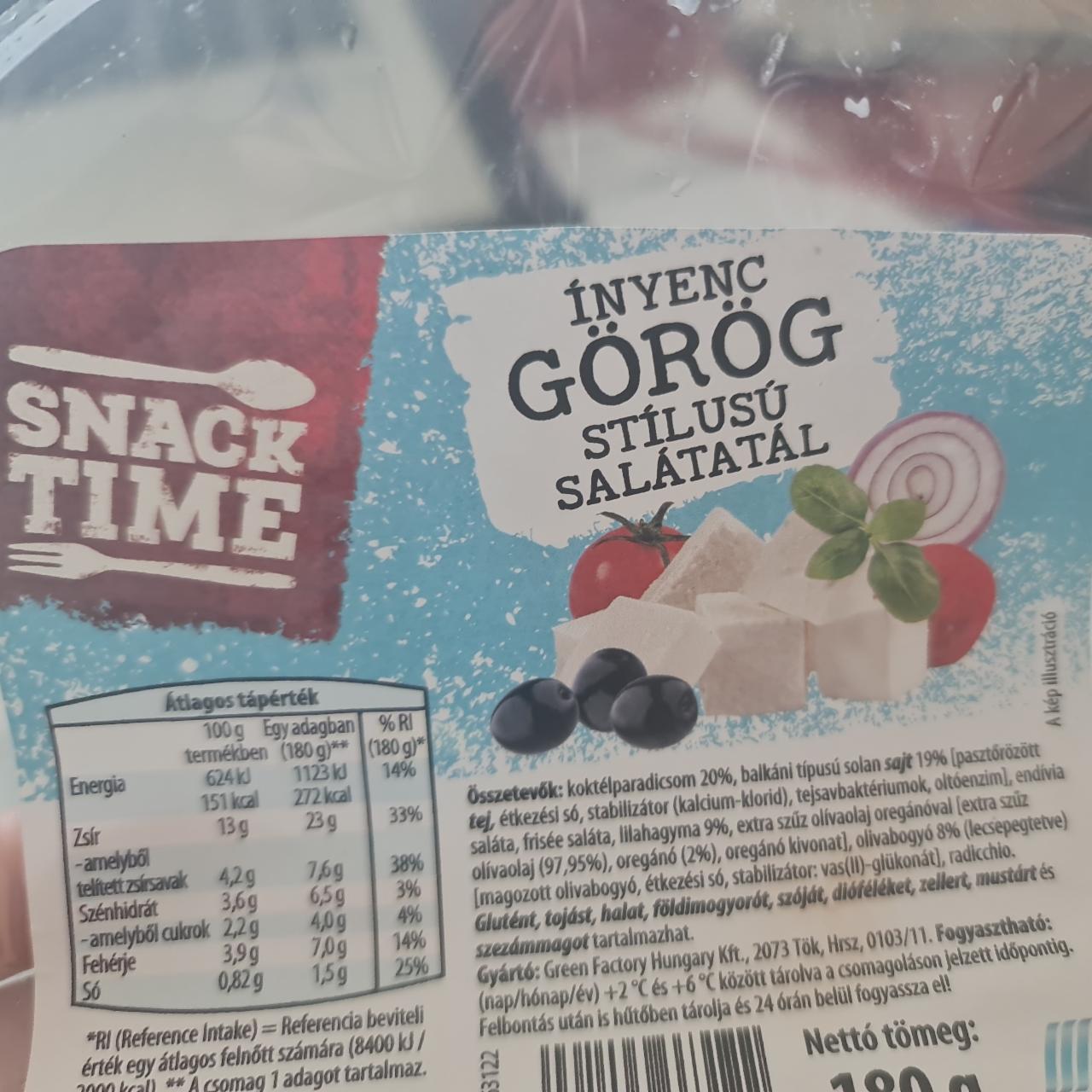 Képek - ínyenc görög stílusú salátatál Snack time