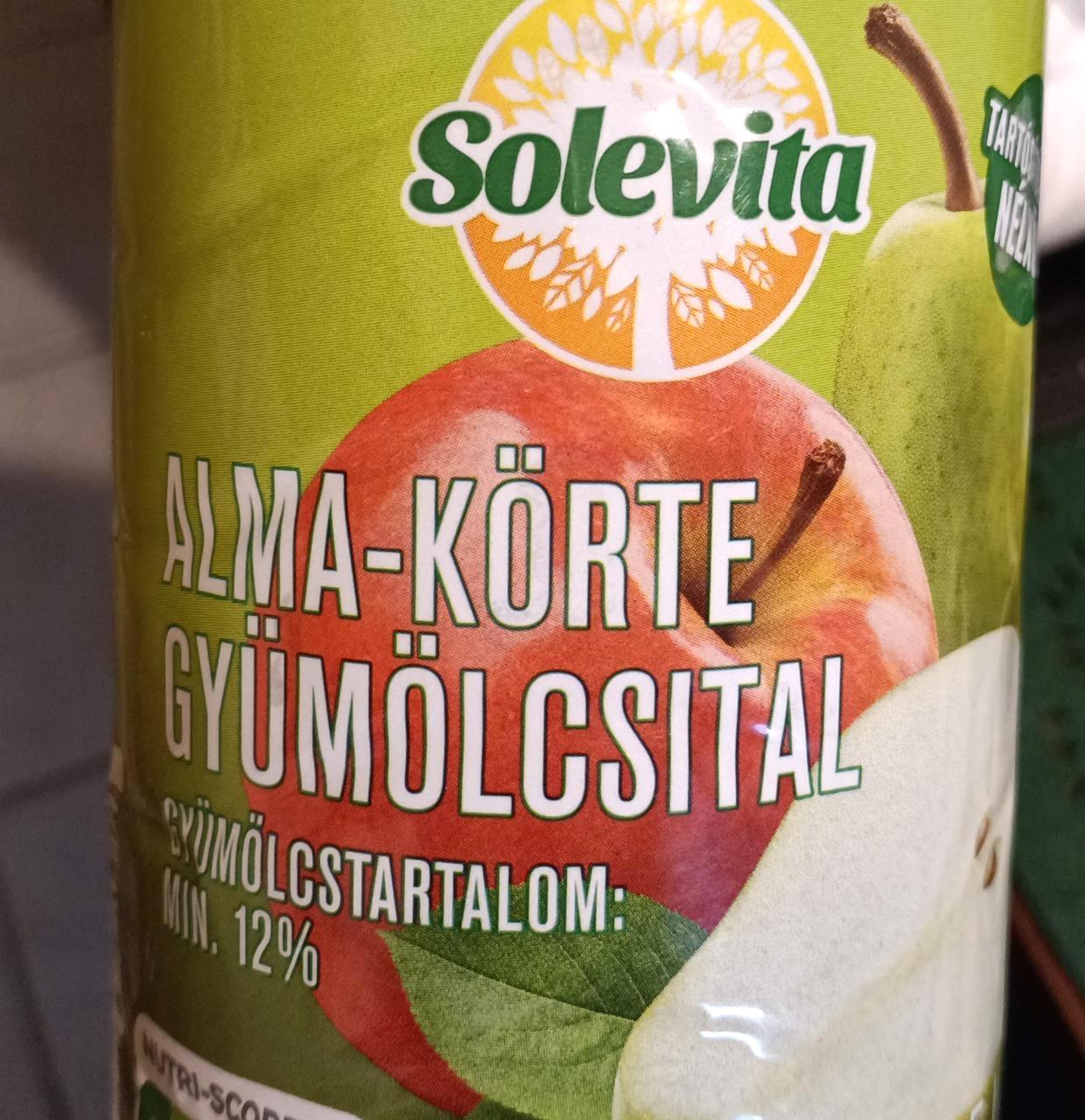 Képek - Alma - körte gyümölcsital 12% Solevita