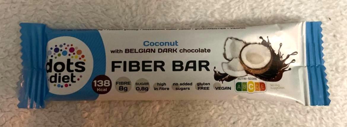 Képek - Fiber bar coconut with belgian dark chocolate Dots diet