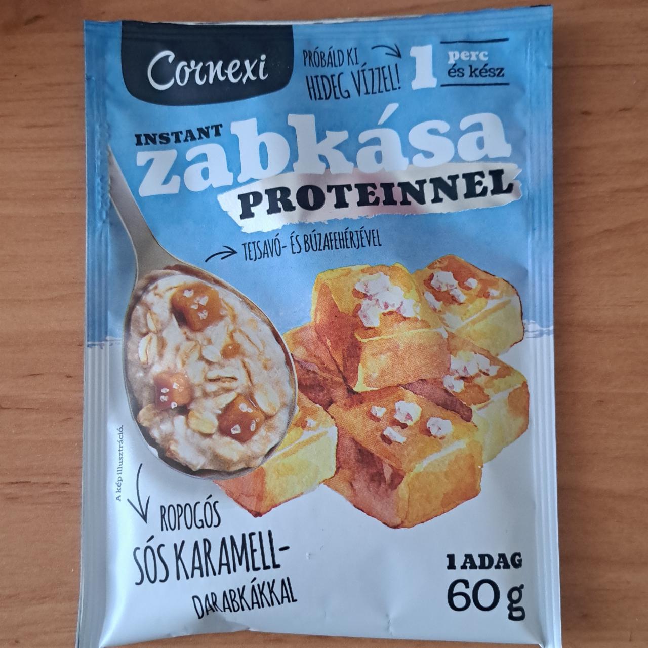 Képek - Zabkása proteinnel sós karamellás Cornexi