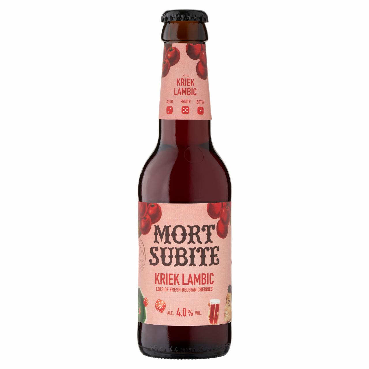 Képek - Mort Subite Kriek belga meggyes lambic típusú sörkülönlegesség 4% 250 ml