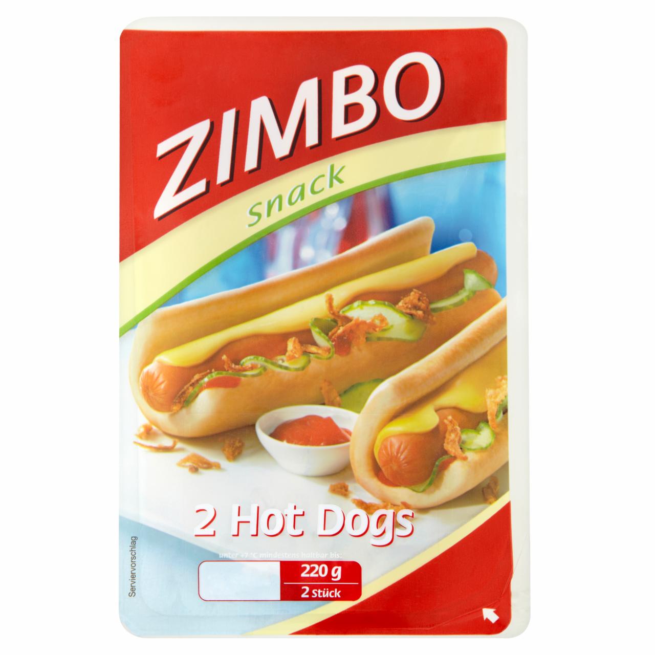 Képek - Zimbo Snack hot dog sajttal 2 db 220 g