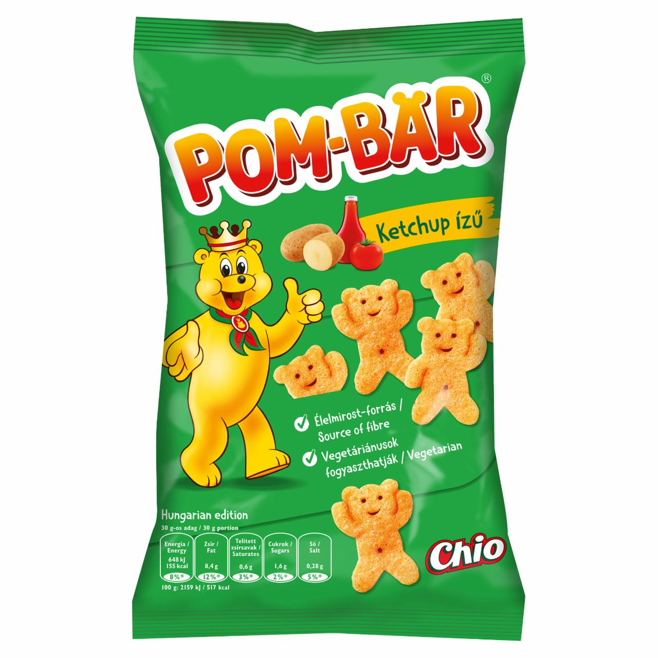 Képek - Pom-Bär ketchup ízű burgonyasnack 50 g