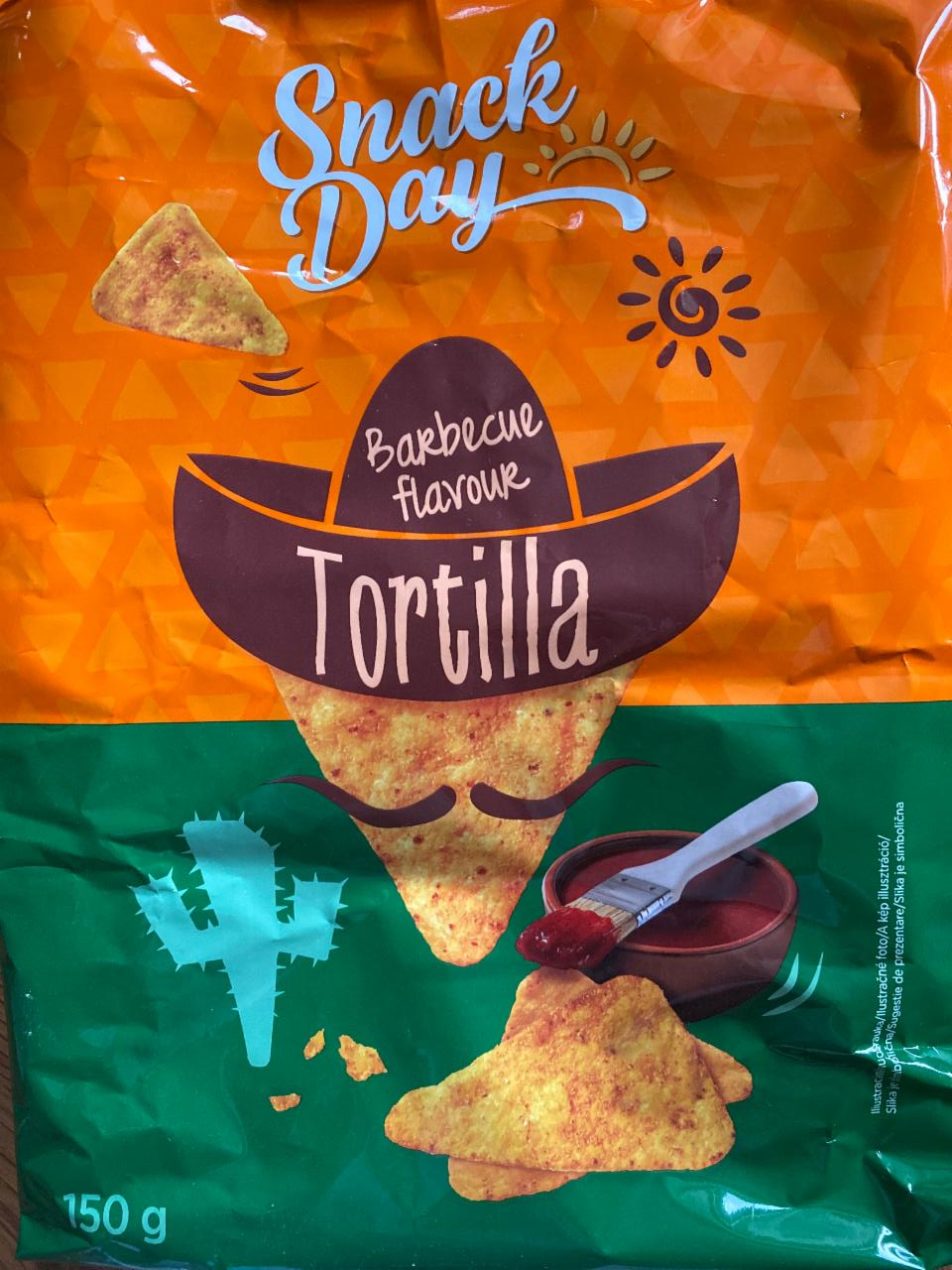 Snack day tortilla kalória, chips tápértékek kJ - és bbq