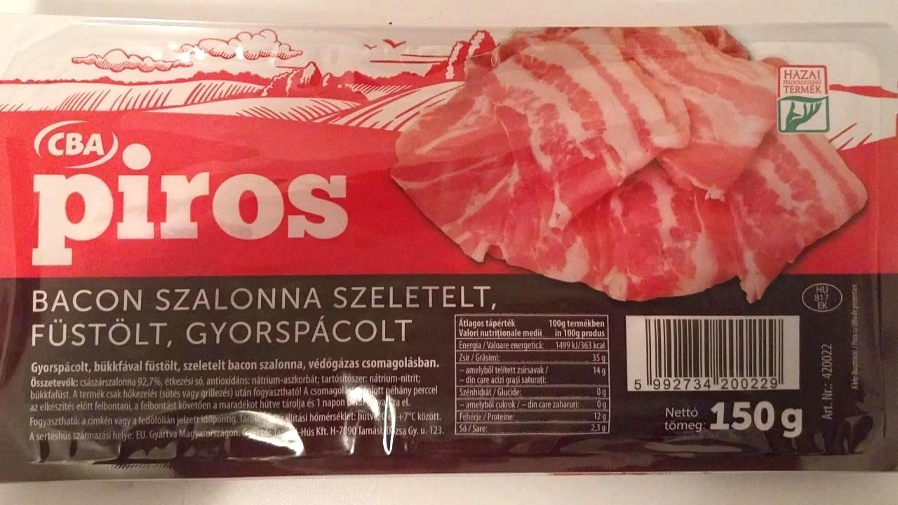 Képek - Bacon szalonna szeletelt CBA piros