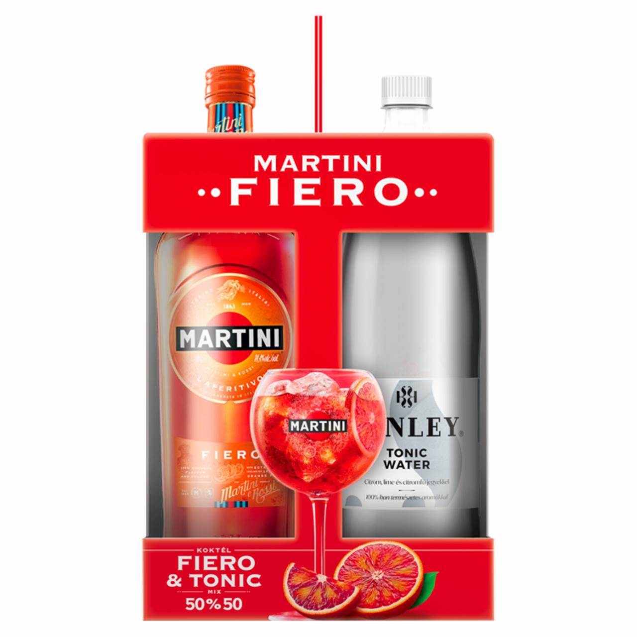 Képek - Martini Fiero édes vermut 14,9% 1 l és Kinley Tonic tonikízű szénsavas üdítőital 1500 ml